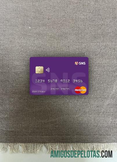 Holanda SNS Bank Mastercard Photolook Front exemplo